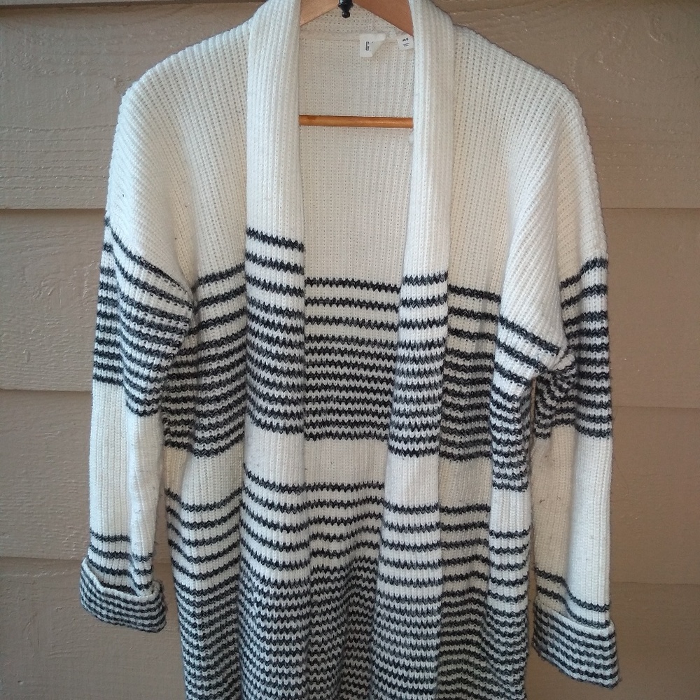 Gap shaker stitch cardigan sweater coat